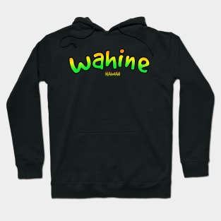 Wahine woman in Hawaiian Hoodie